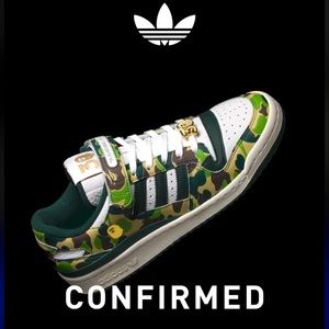 Adidas x BAPE “Forum Low 30th Anniversary” sneakers, New in Box, M11.5